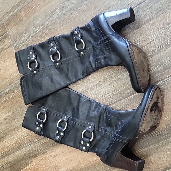 Gorgeous Frye ‘FIONA 3 strap’ leather boots - Picture 2 of 11